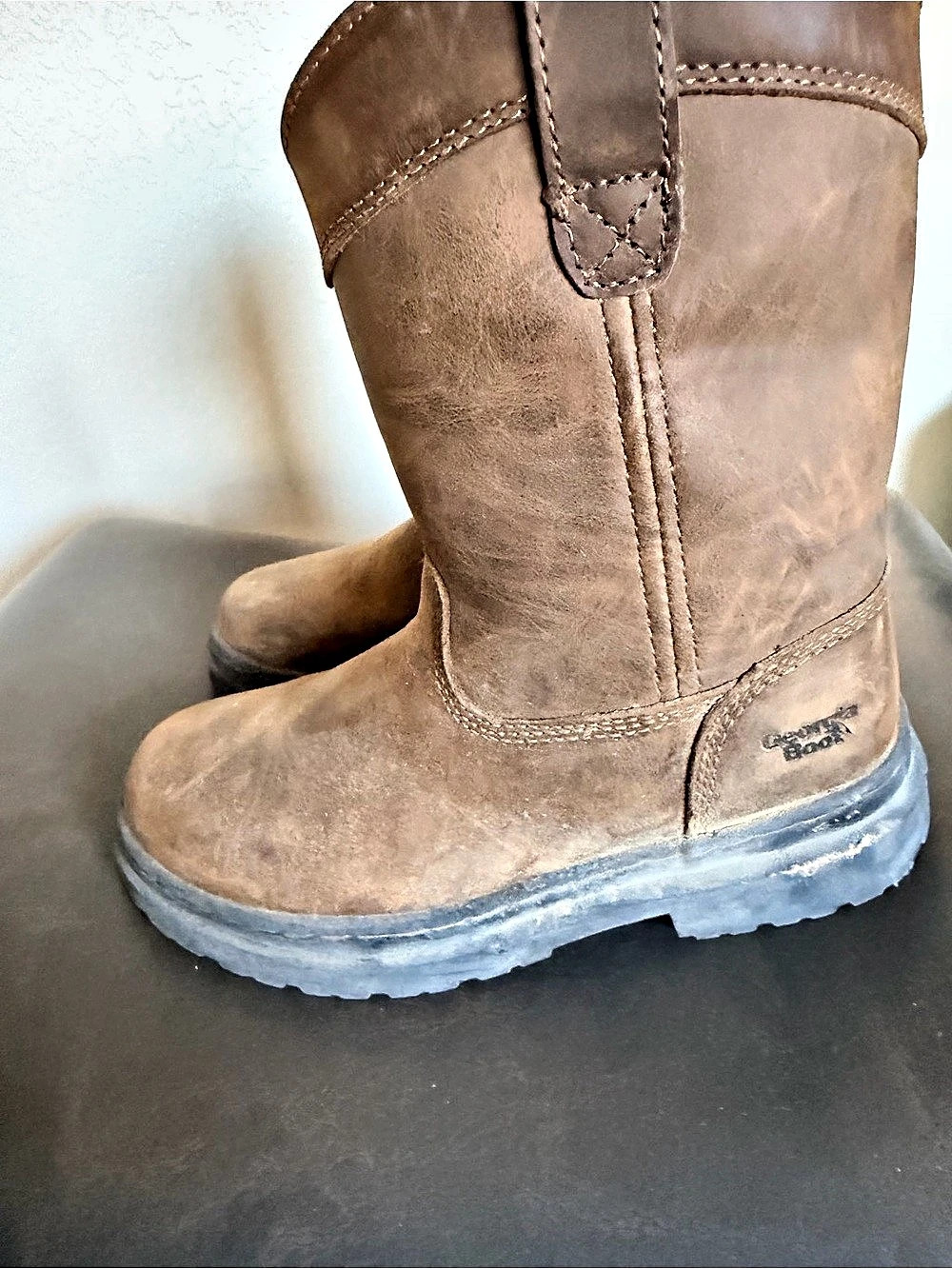 Georgia Boot Romeo Boys US 1 Brown Leather Boots